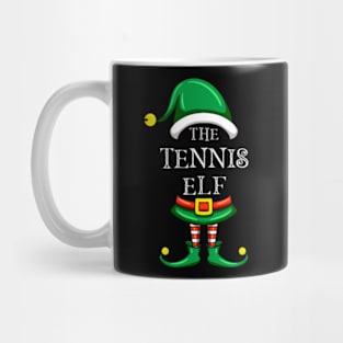 The Tennis Elf Matching Family Christmas Pajama Mug